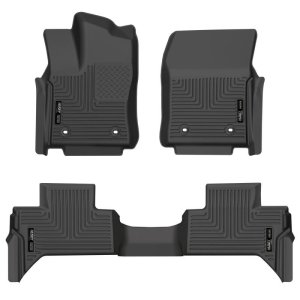 Toyota Tundra Floor Liner - Front + Rear - Husky Liners - WeatherBeater - Black - 2022+